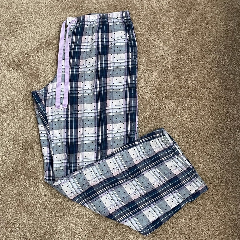 VICTORIA’S SECRET PJ Pants Navy/Pink Sz L